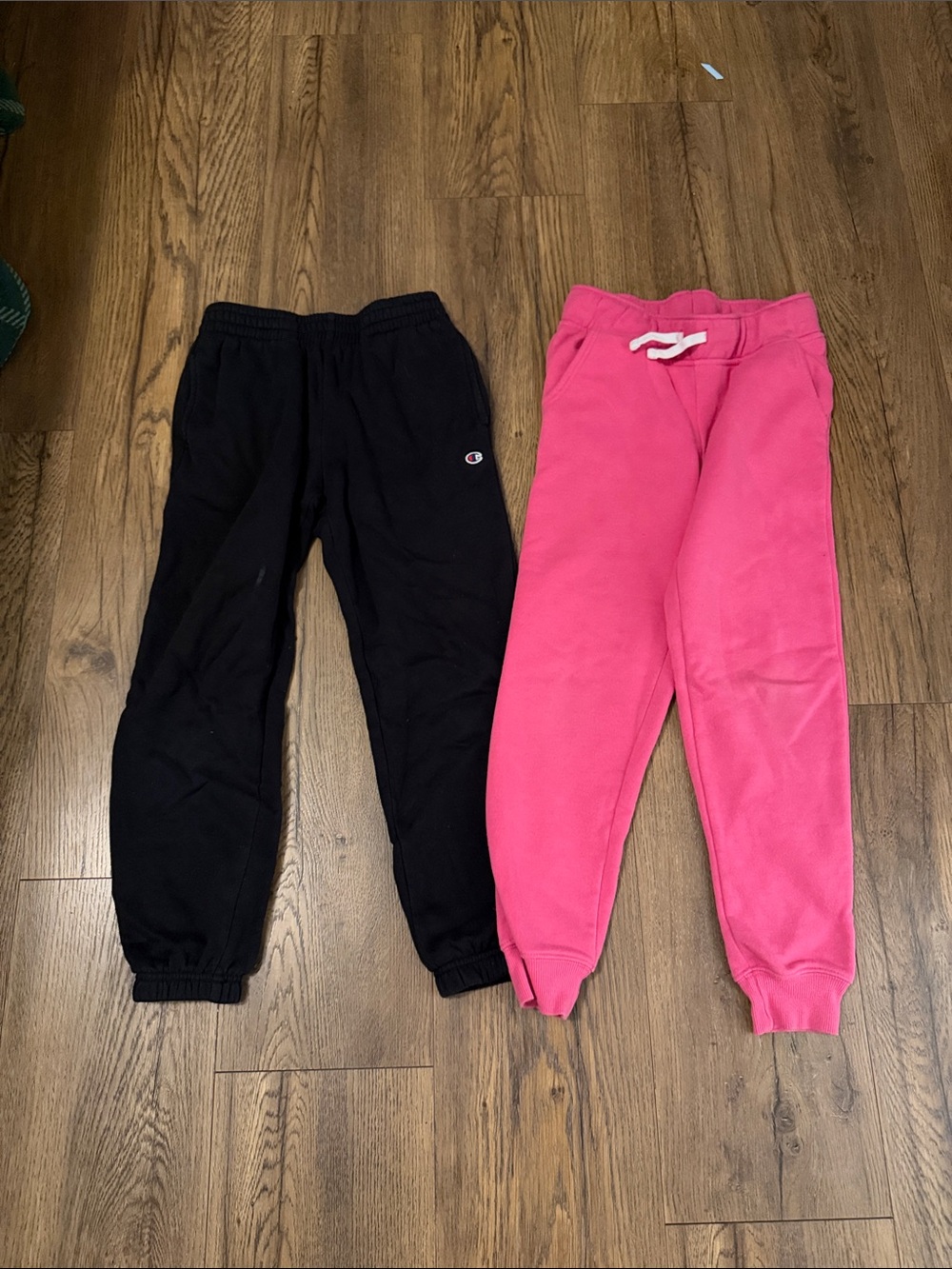 Champion Kids Black and Pink Fleece Joggers